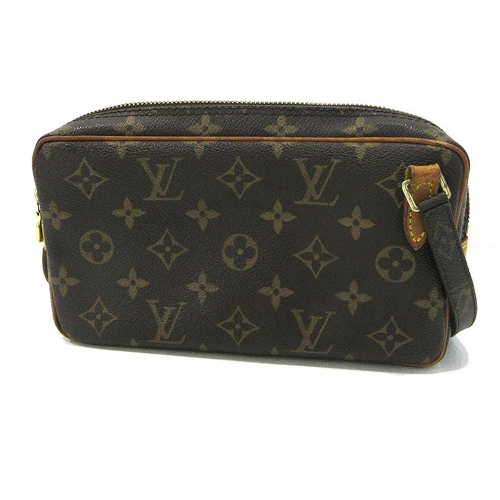 LOUIS VUITTON Monogram Pochette Marly Bandouliere Shoulder Bag Brown